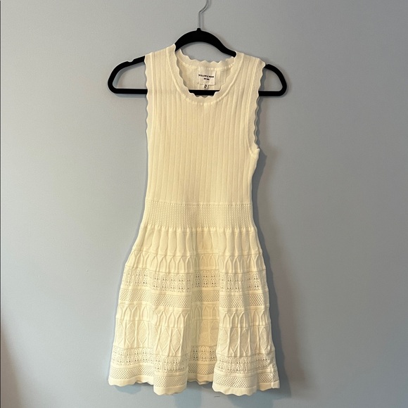 Adidas Cream Textured Mini Dress - Picture 1 of 5